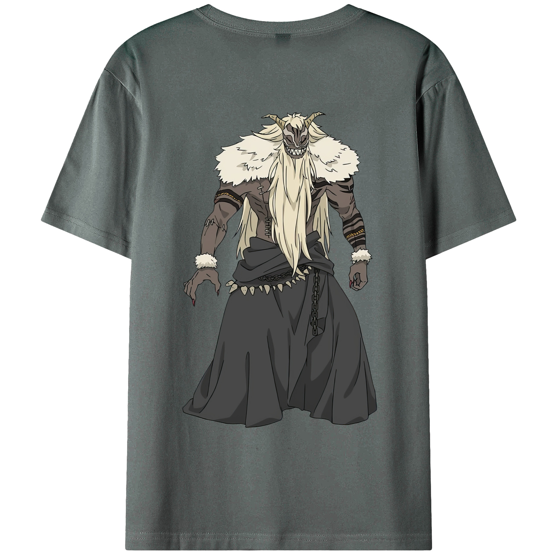 （画像用） 葬送のフリーレン Frieren 綿100％ メンズ半袖Tシャツ（バックプリント） 通気性